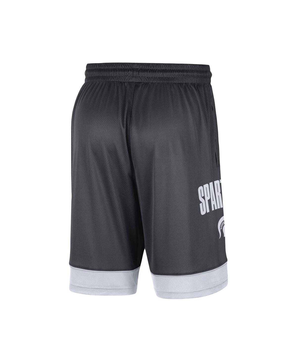 Men's Nike White Michigan State Spartans Fast Break Shorts - White