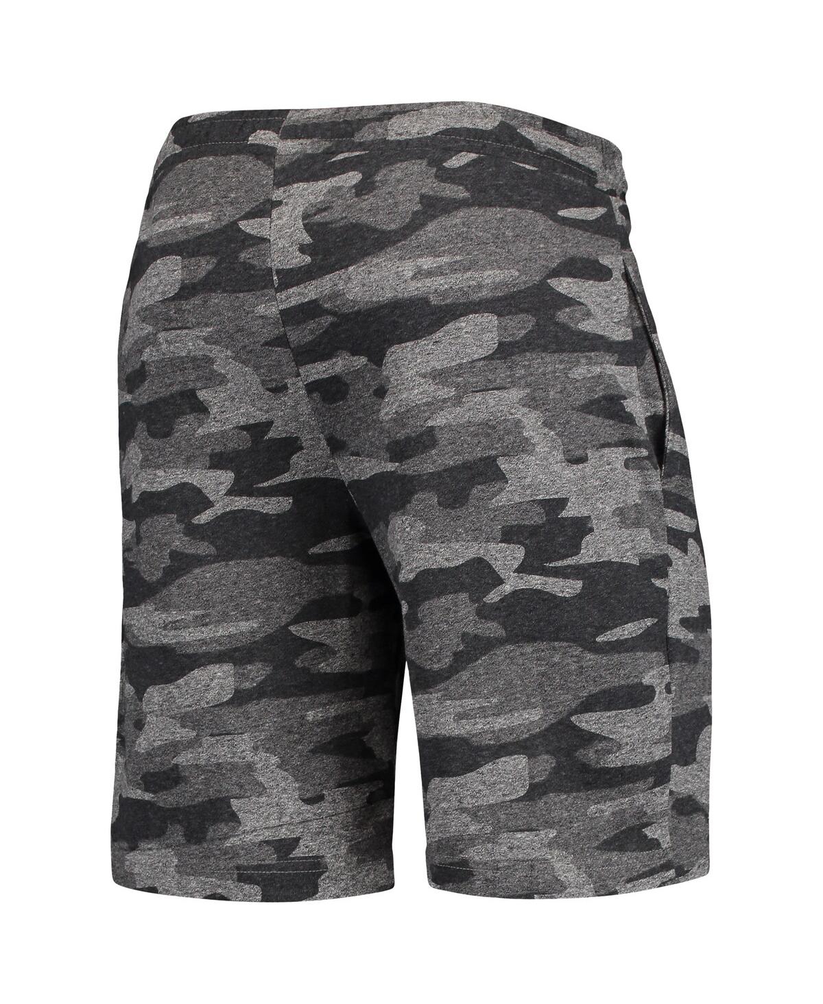 Concepts Sport Men's  Charcoal, Gray Oklahoma State Cowboys Camo Backup Terry Jam Lounge Shorts In Charcoal,gray