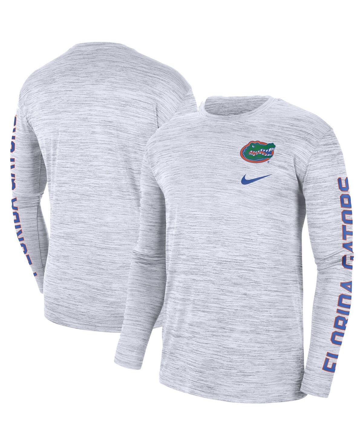 Men's Nike White Florida Gators Velocity Legend Team Performance Long Sleeve T-shirt