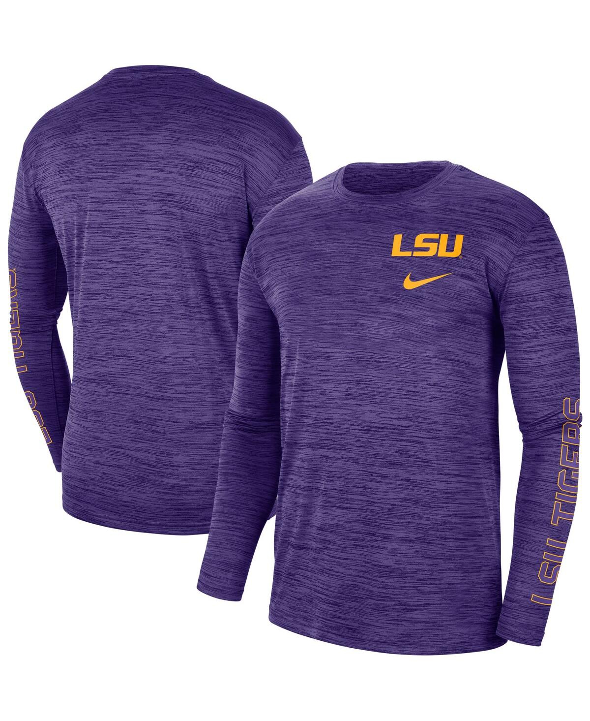 Men's Nike Purple Lsu Tigers Velocity Legend Team Performance Long Sleeve T-shirt