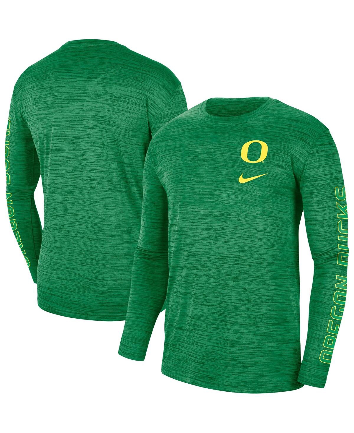 Men's Nike Green Oregon Ducks Velocity Legend Team Performance Long Sleeve T-shirt