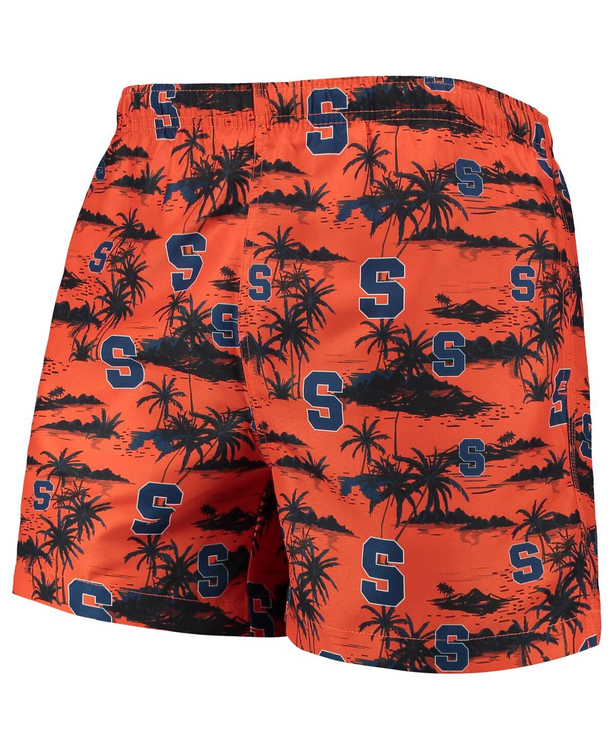 Shop Foco Men's  Orange Syracuse Orange Island Palm Swim Trunks