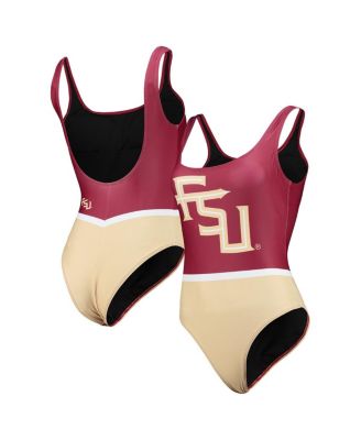 Women's FOCO Scarlet San Francisco 49ers Team One-Piece Swimsuit