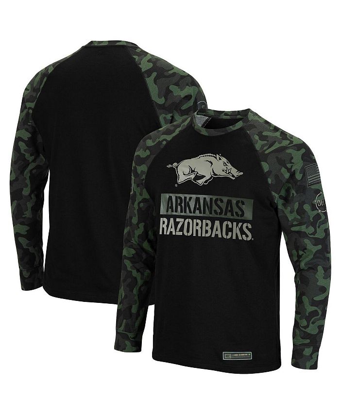 Colosseum Men's Black, Camo Arkansas Razorbacks Big and Tall OHT ...