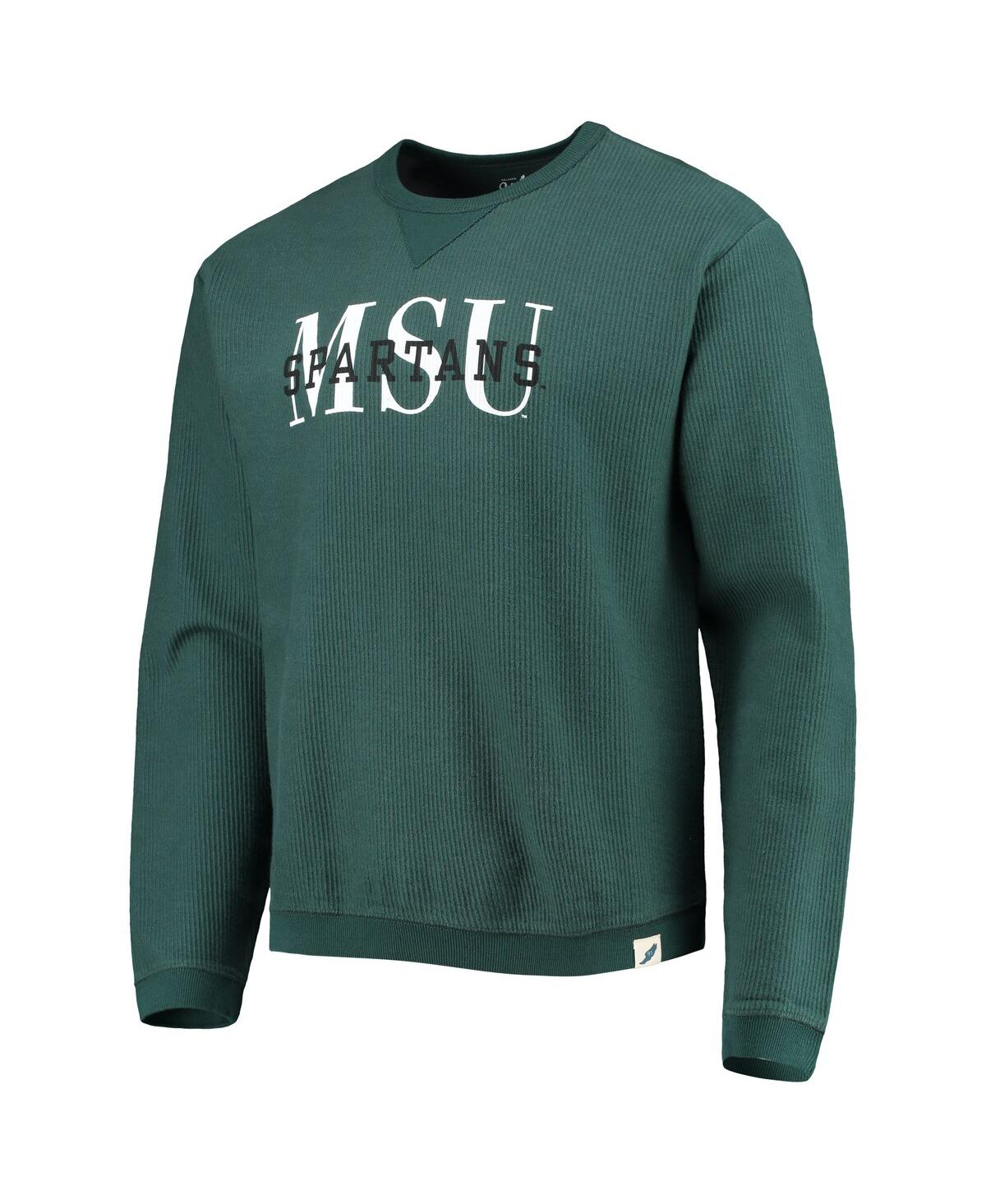 LEAGUE COLLEGIATE WEAR MEN'S LEAGUE COLLEGIATE WEAR GREEN MICHIGAN STATE SPARTANS TIMBER PULLOVER SWEATSHIRT 