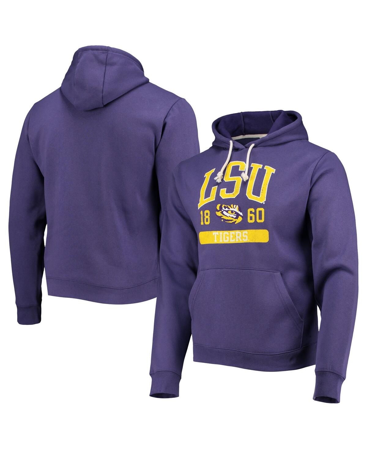 Men's League Collegiate WearLsu Tigers Volume Up Essential Fleece Pullover Hoodie - Purple