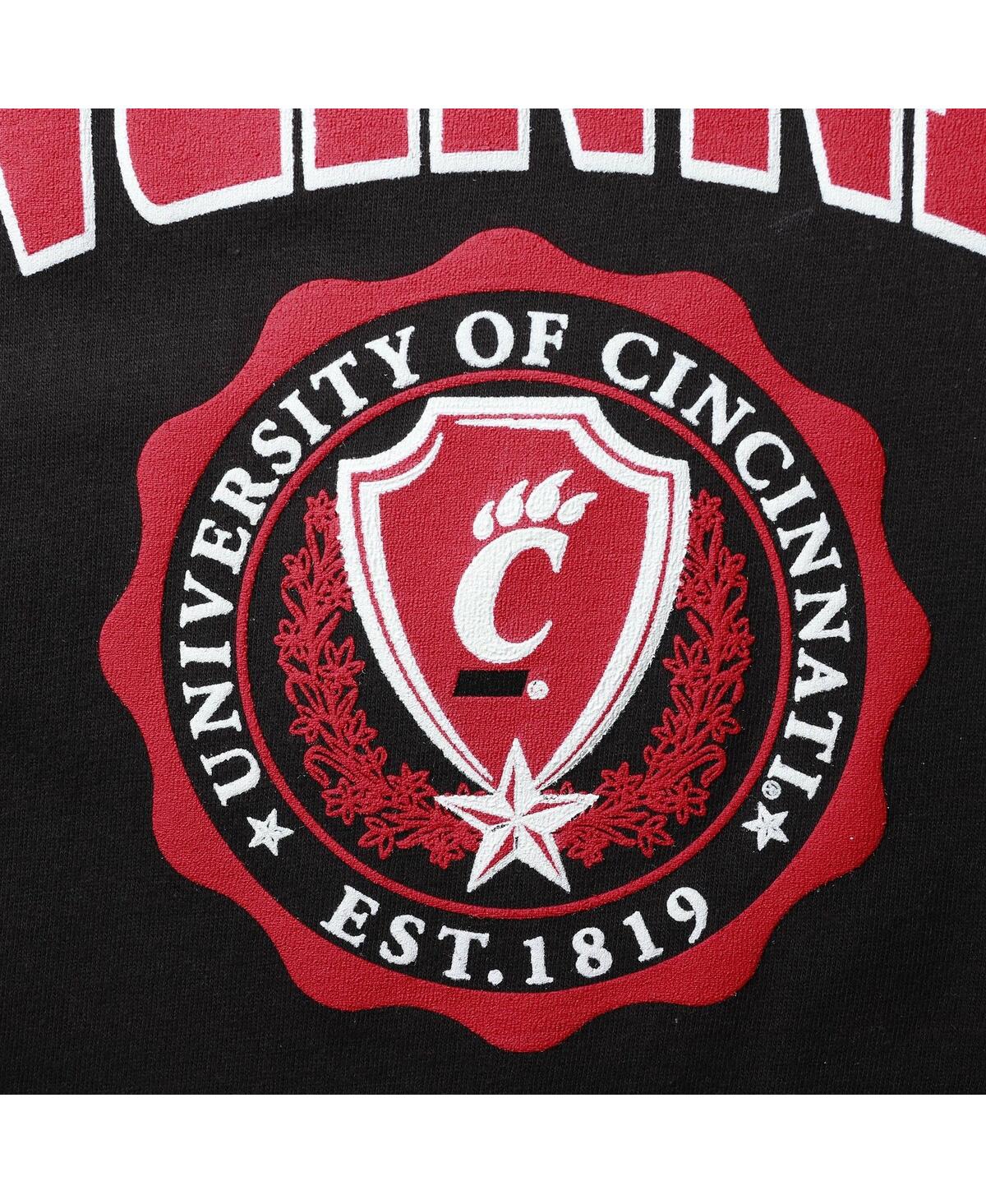PRESSBOX WOMEN'S PRESSBOX BLACK CINCINNATI BEARCATS EDITH LONG SLEEVE T-SHIRT 