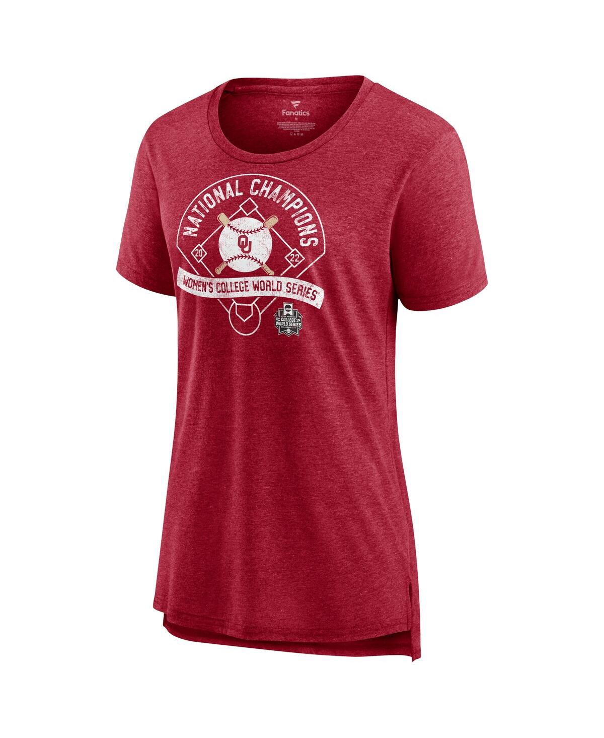 Fanatics College World Series Champions Slide Schedule T-shirt At In Crimson