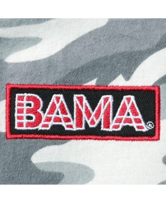 Women's Gray Alabama Crimson Tide Camo Flannel Button-Up Long Sleeve Shirt
