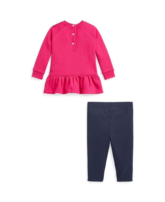 Polo Ralph Lauren Baby Girls Top and Leggings, 2 Piece Set Macy's