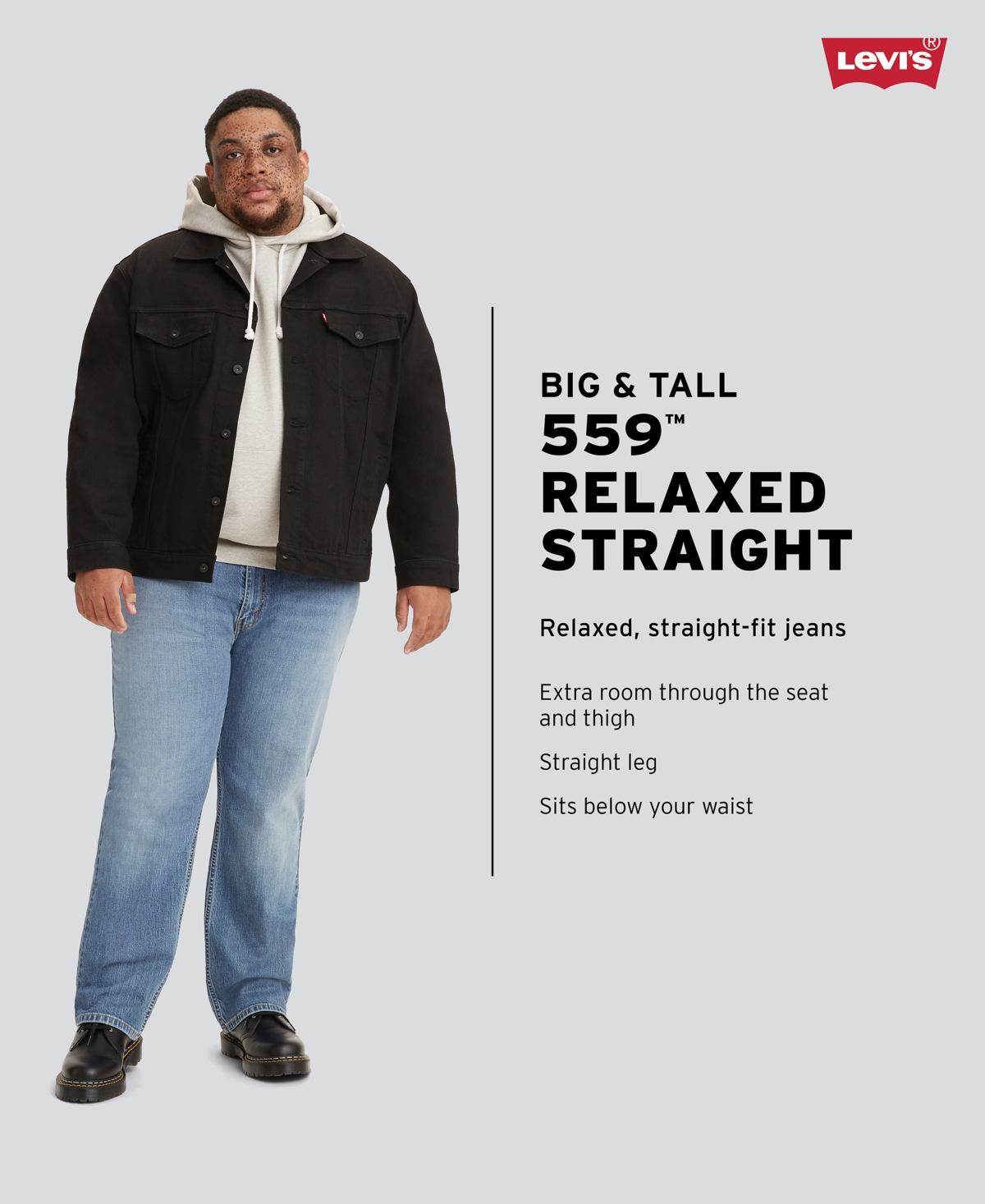 Levi's Levi&#039;s Men&#039;s Big And Tall 559 Relaxed Straight Fit Jeans In Just Being