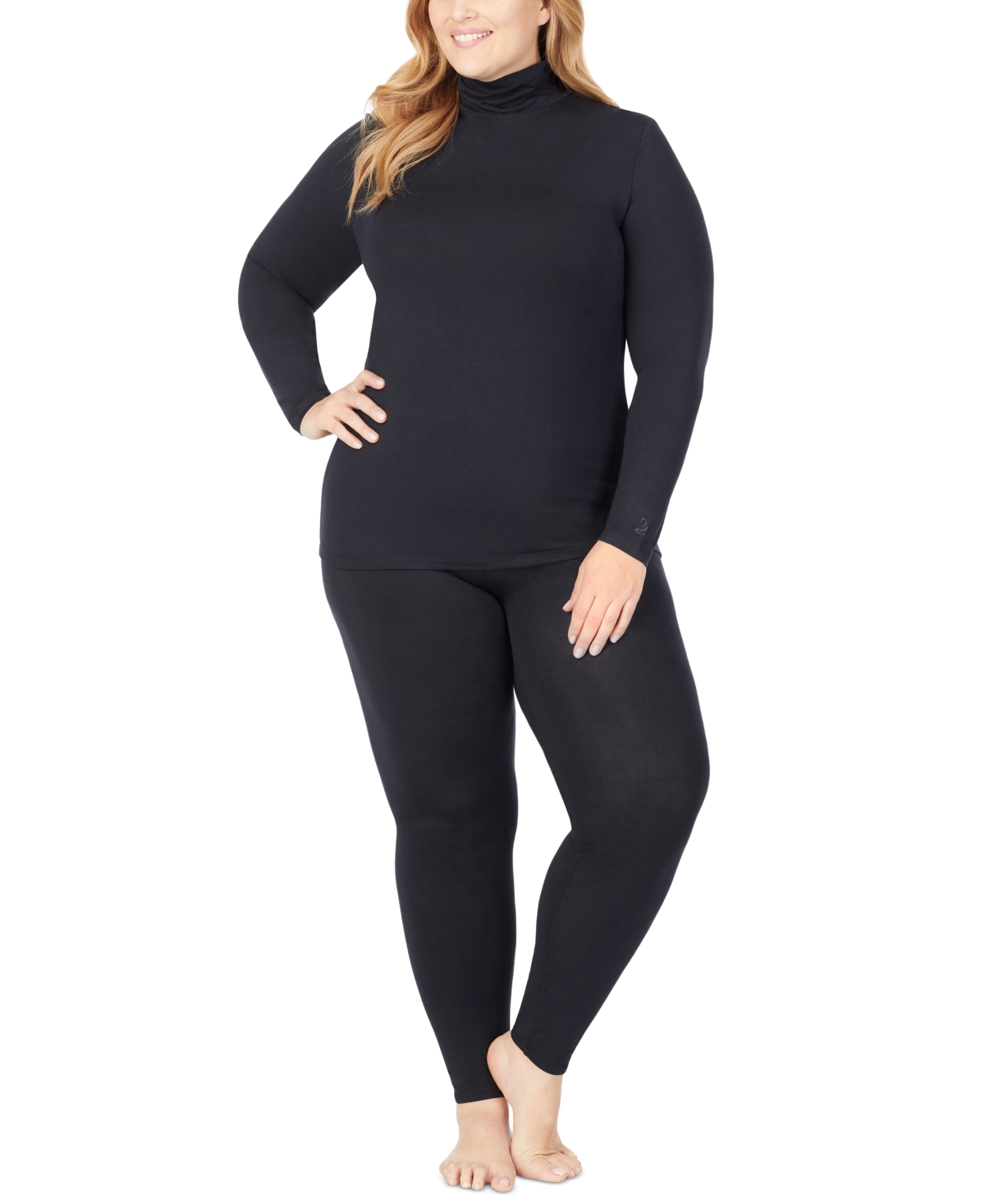 Cuddl Duds Plus Size Softwear with Stretch High-Waist Leggings