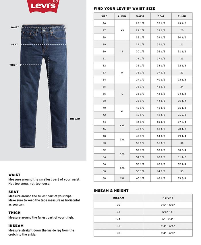 Levi's Men's 501® Original Fit Button Fly Stretch Jeans & Reviews ...