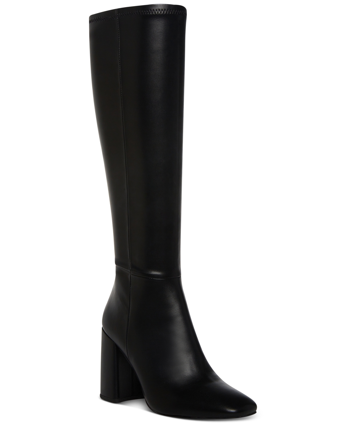 Women's Winslow Block-Heel Stretch Dress Boots - Black Smooth