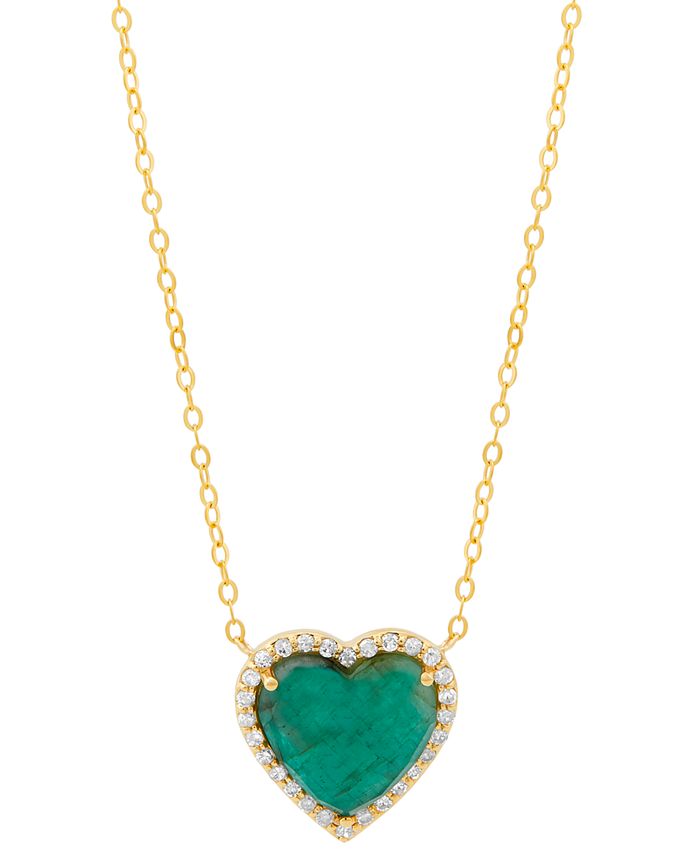 Macy's emerald necklace online