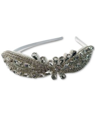 I.N.C. International Concepts - Silver-Tone Embellished Stone Headband, Created for Macy's