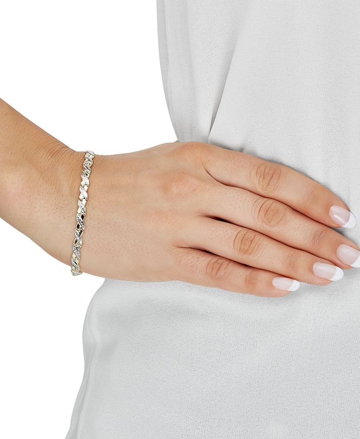 Macy's Stampto X Link Bracelet in 10k Gold Macy's