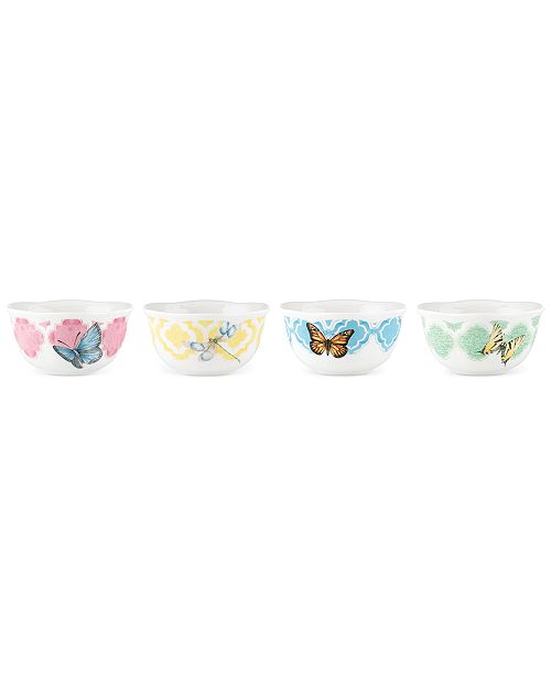 Lenox Butterfly Meadow Trellis Set of 4 Dessert Bowls & Reviews Fine