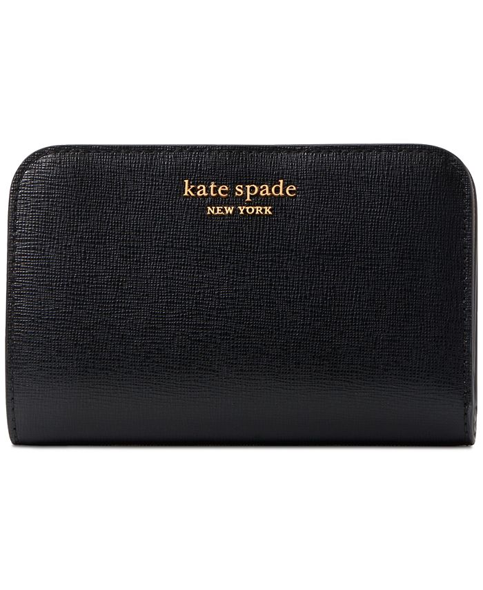 Kate Spade Morgan Bouquet Toss Embossed Saffiano Leather Small Compact  Wallet