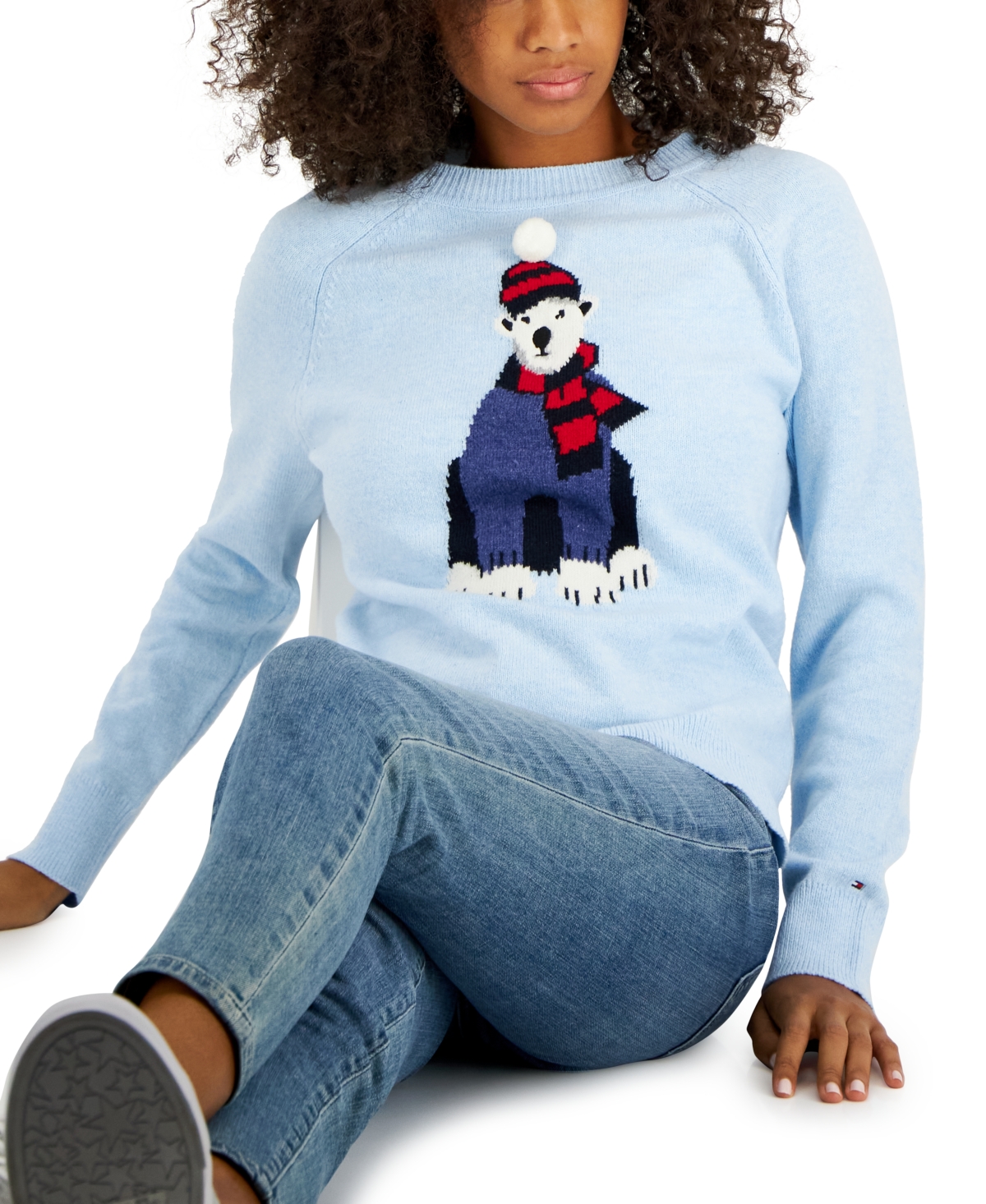 Tommy Hilfiger Women's Polar-Bear-Graphic Sweater