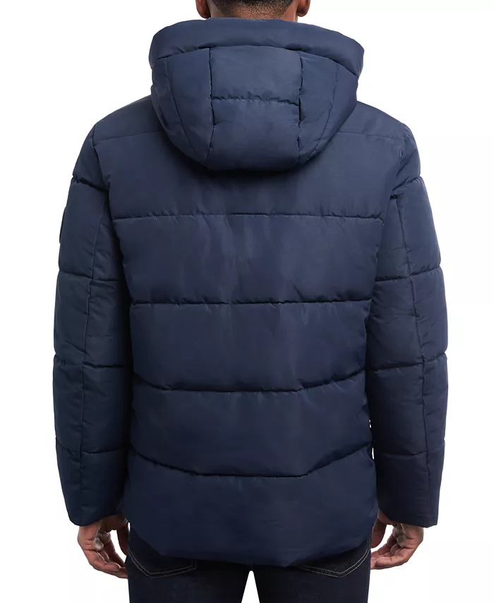 Men's Quilted Hooded Puffer Jacket - thumbnail 10