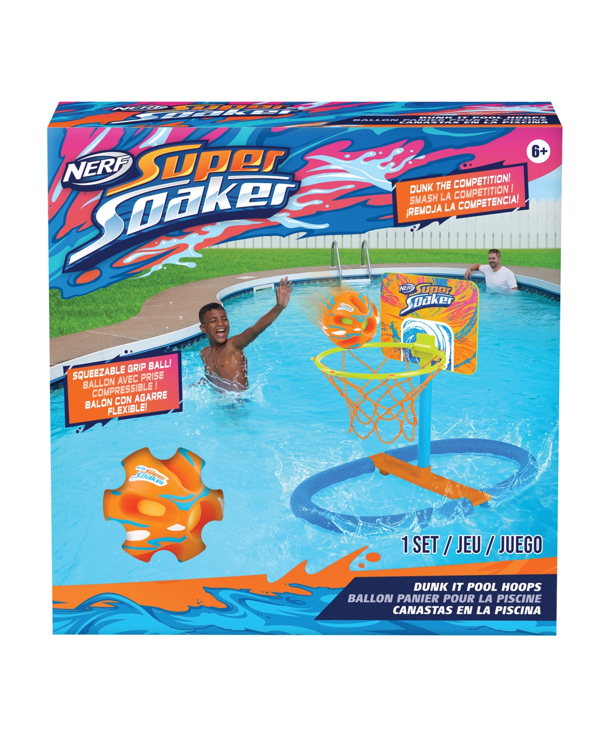 Shop Nerf Super Dunk It Pool Hoops Set In Multicolor