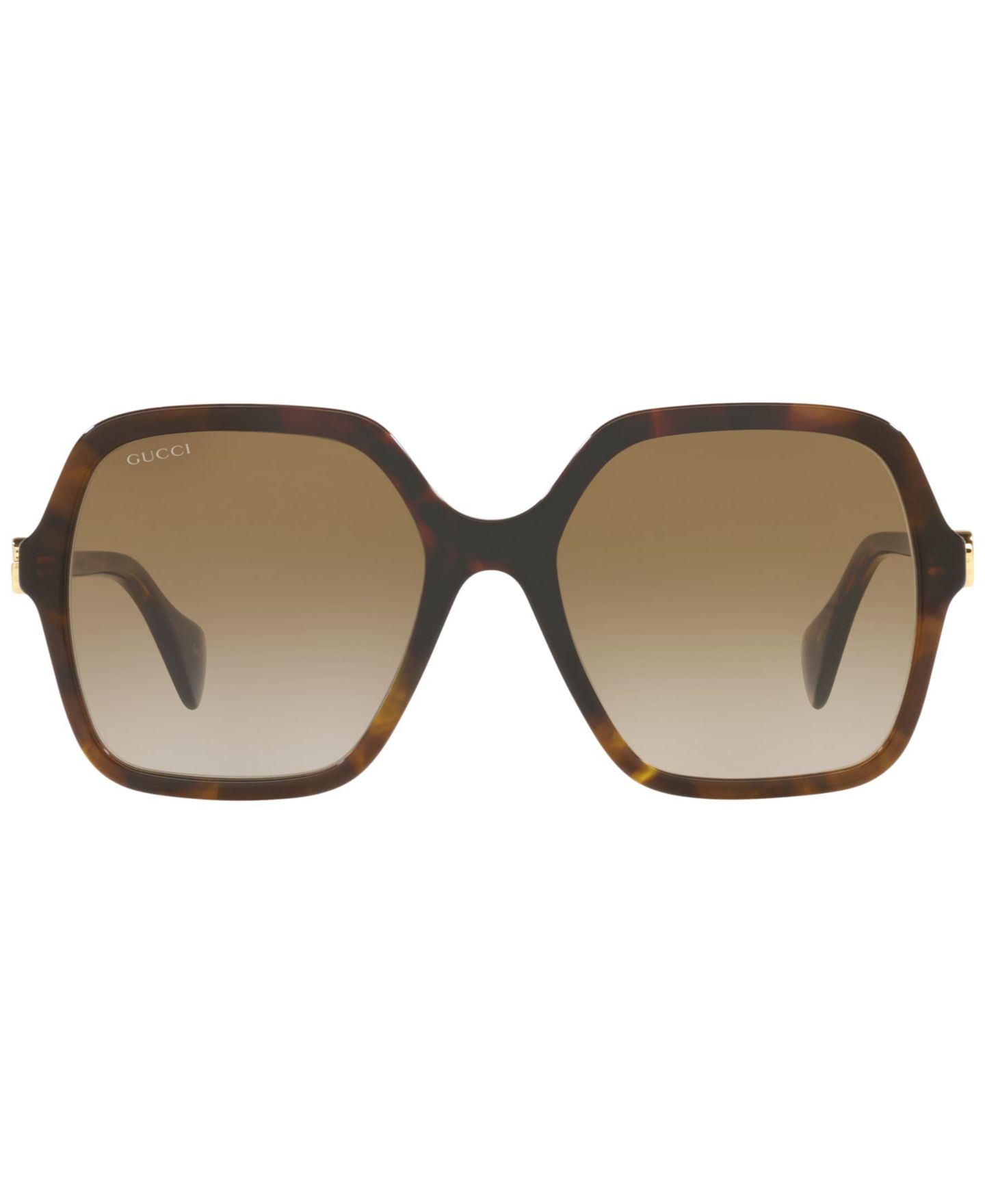 Женские солнцезащитные очки Gucci GG1072S, цвет: Коричневый — фото 3
