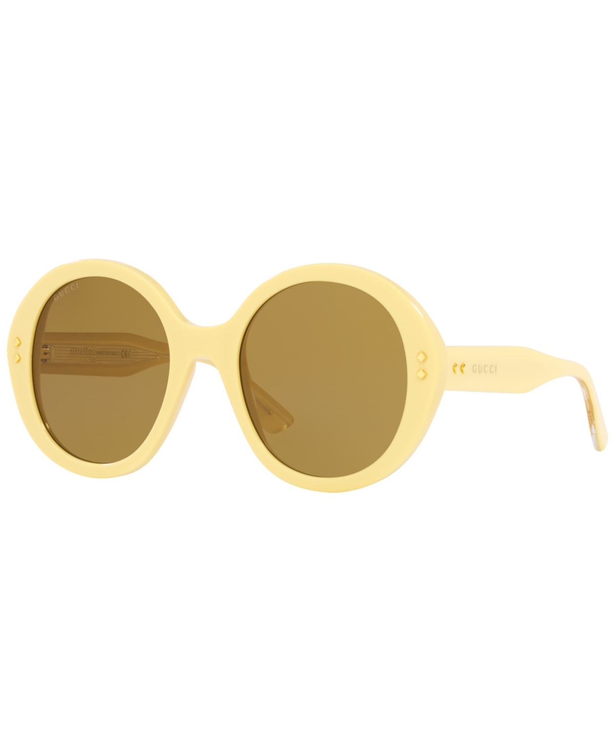 Gucci Unisex Sunglasses, Gg1081s In Yellow