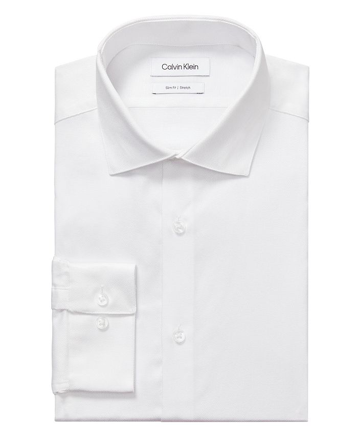 Calvin Klein Men's Steel Slim Fit Stretch Wrinkle Free Dress Shirt &  Reviews - Dress Shirts - Men - Macy's