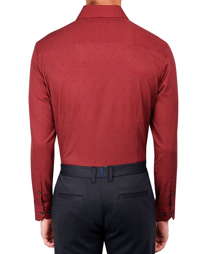 Society of Threads Men's Slim Fit NonIron DotPrint Performance