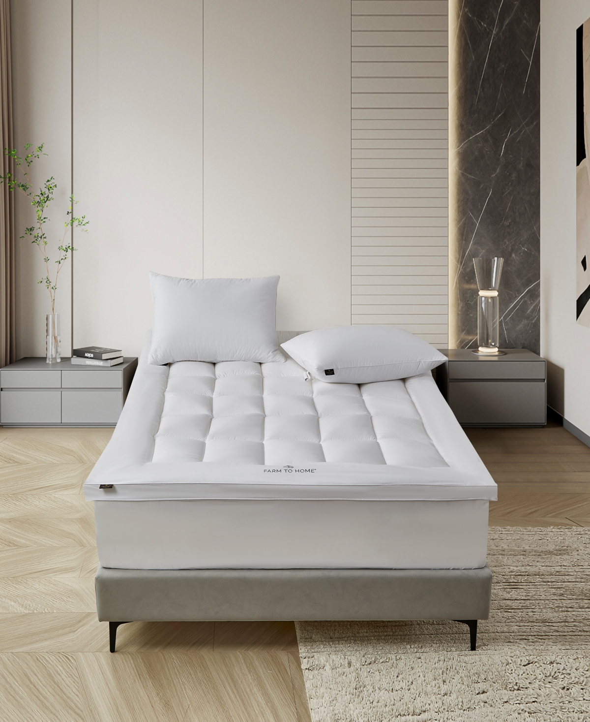 Farm to Home 2" Down Alternative Cotton Mattress Topper