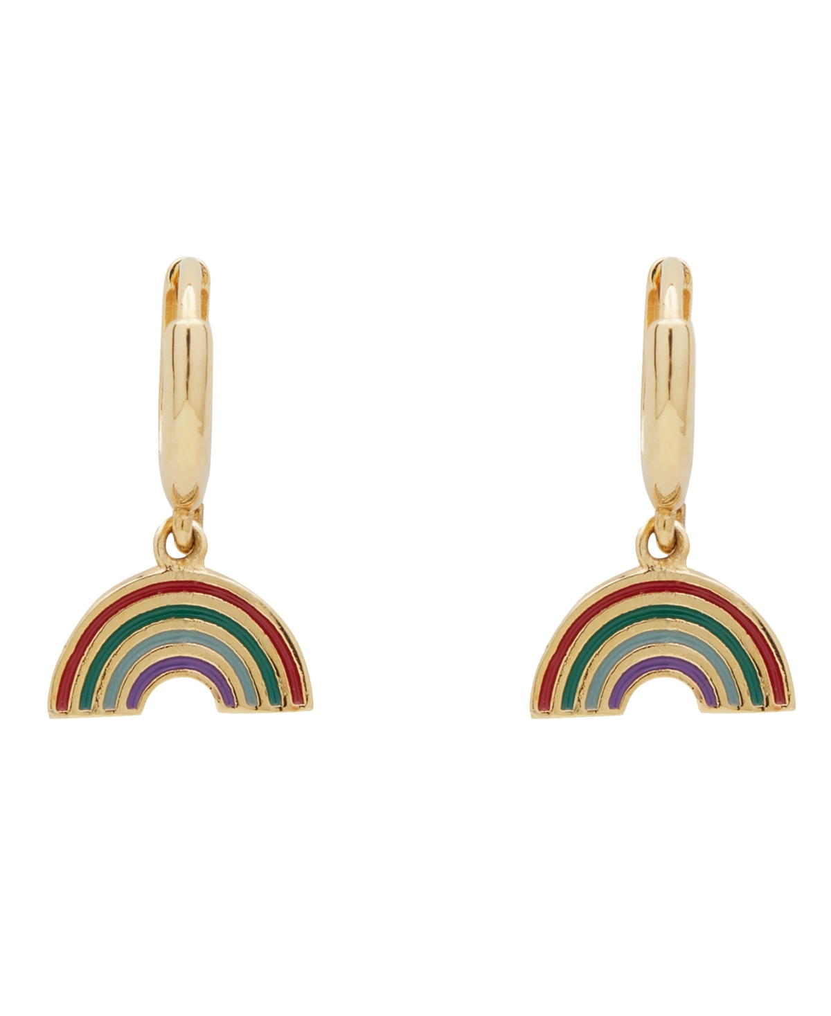 Dreamstate Rainbow Charm Huggies Hoop Closure Earrings