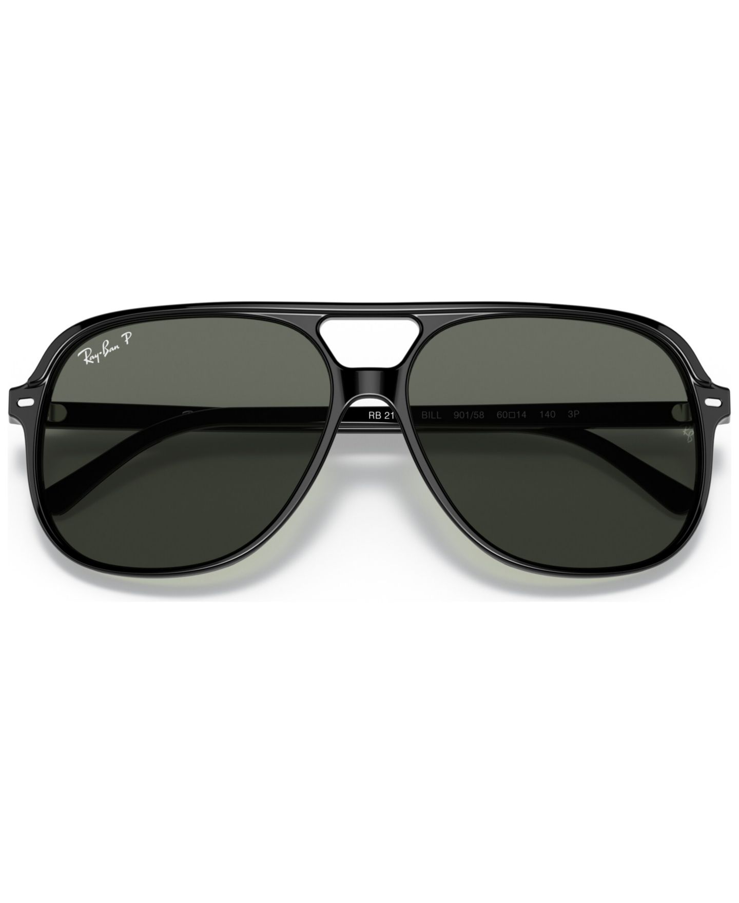 Солнцезащитные очки Ray-Ban Unisex Polarized Sunglasses, RB2198 Bill, цвет: Чёрный — фото 5