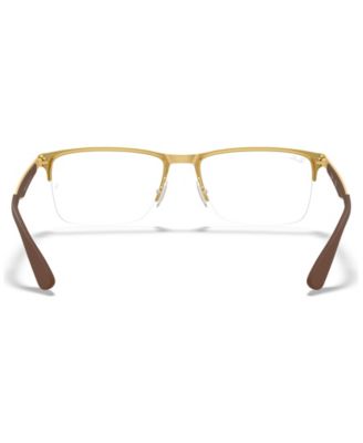 RX6335 Unisex Rectangle Eyeglasses