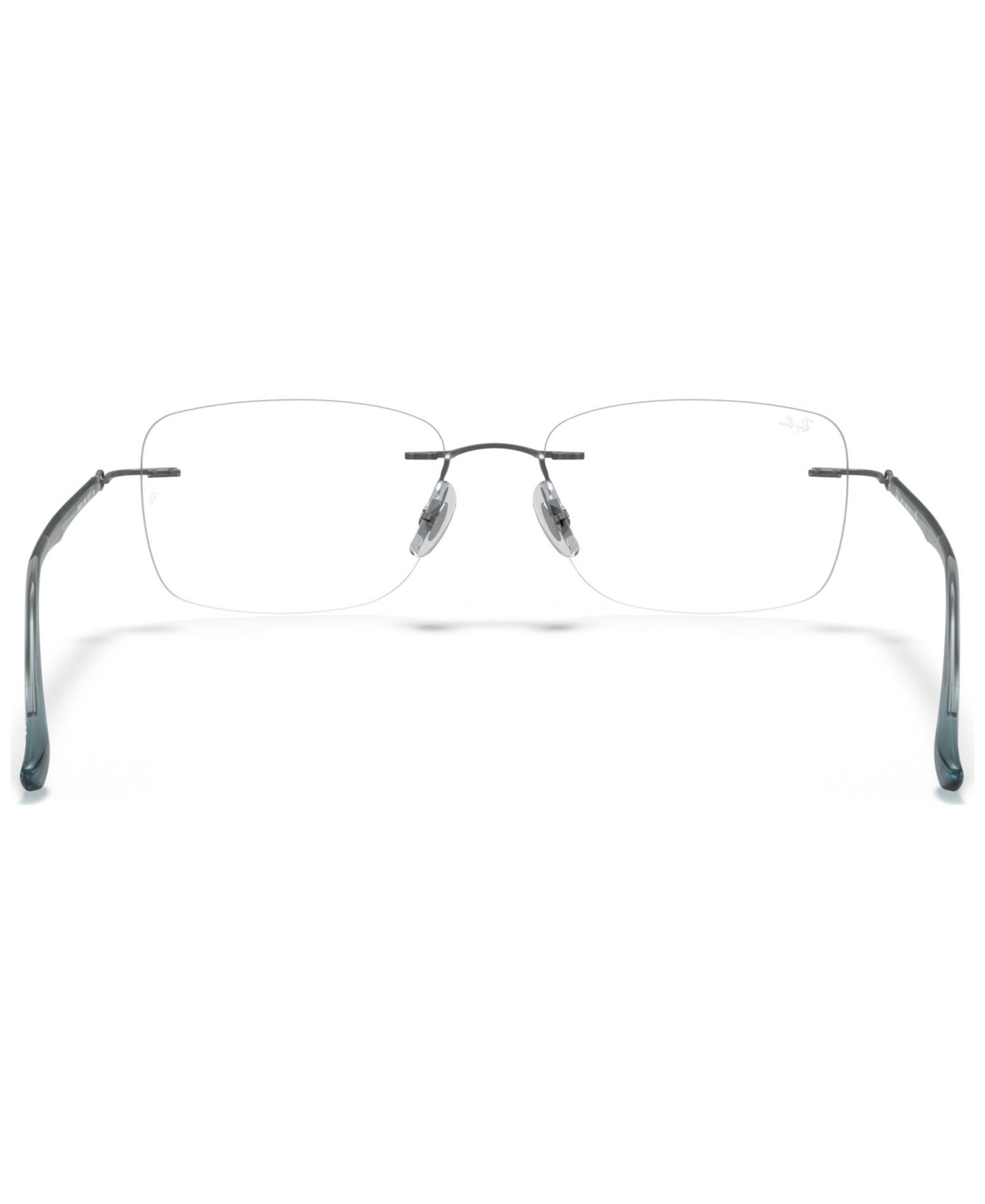 Очки Ray-Ban Unisex Rectangle Titanium RB8725 Optics Eyeglasses, цвет: Mattebrown — фото 4
