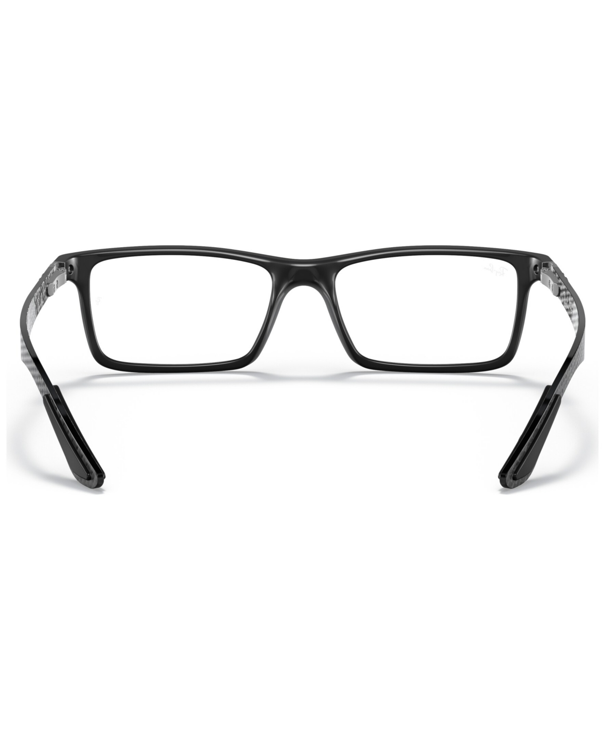 Ray Ban Rx8901 Men's Rectangle Eyeglasses In Shiny Black