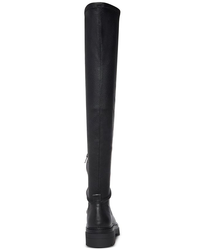 Steve Madden Women's Jasper Leather Almond Toe Knee High Black Size 10 M main image 1