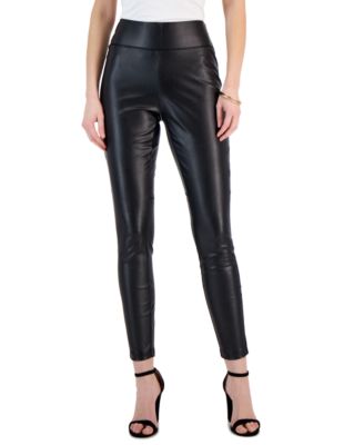 Women's Faux-Leather Leggings, Created for Macy's 