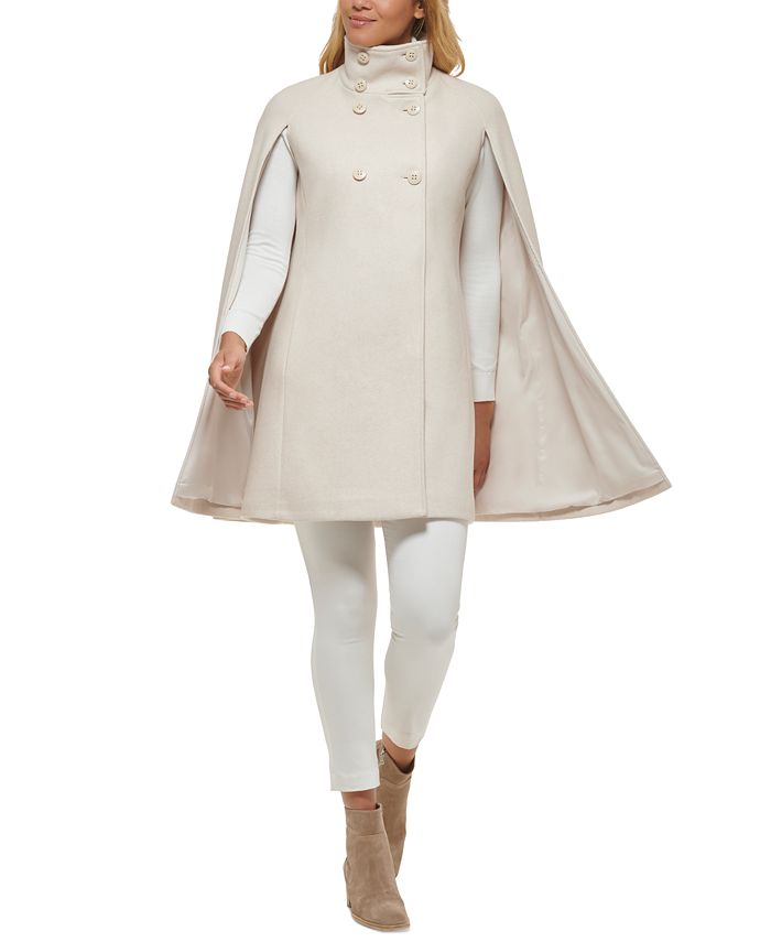 Calvin Klein Women's DoubleBreasted Cape Coat & Reviews Coats