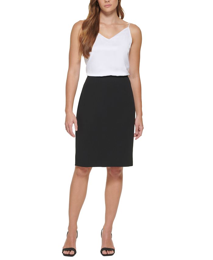 Calvin Klein Crepe Pencil Skirt & Reviews - Wear to Work - Petites - Macy's