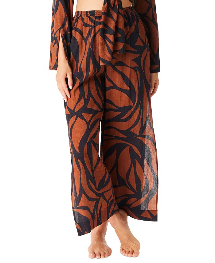 Sanctuary Women's Cotton AnimalPrint CoverUp Pants Macy's