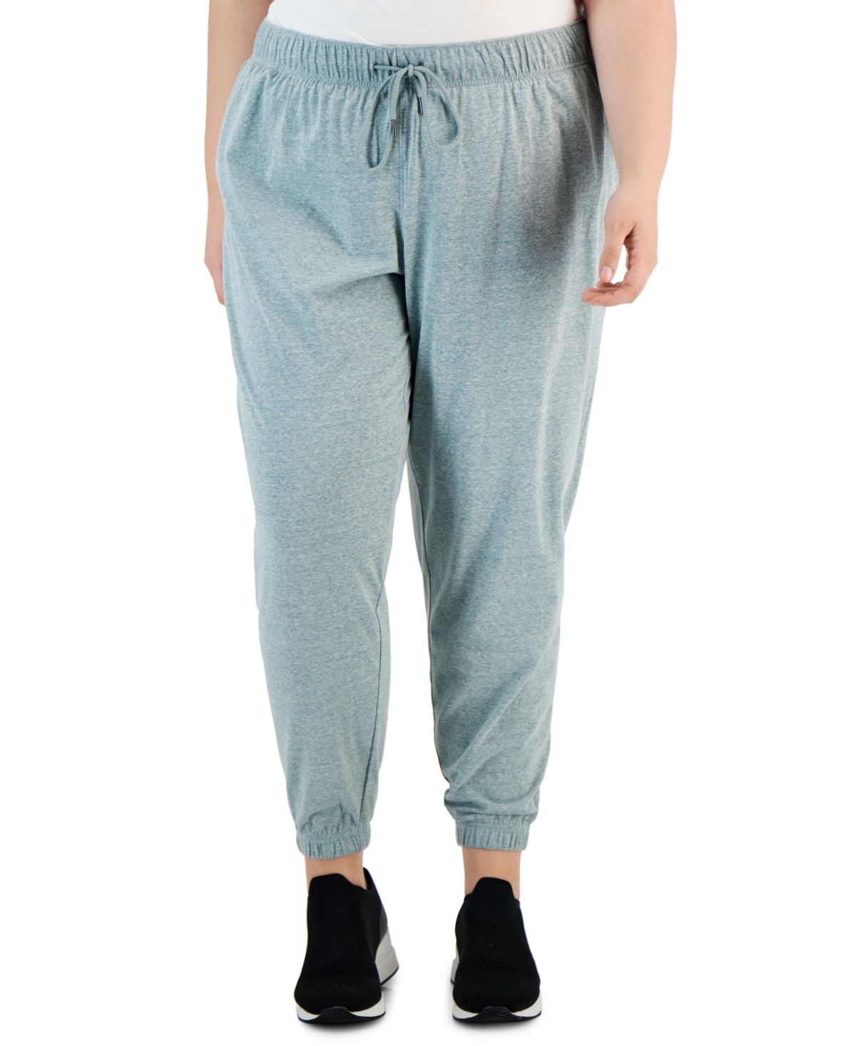 ID IDEOLOGY OFF DUTY PLUS SIZE JOGGER PANTS, CREATED FOR MACY'S