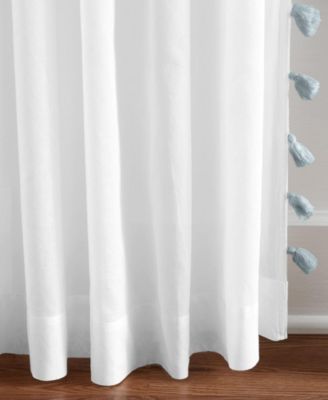 Bianca Semi-Sheer Window Curtain with Tassels