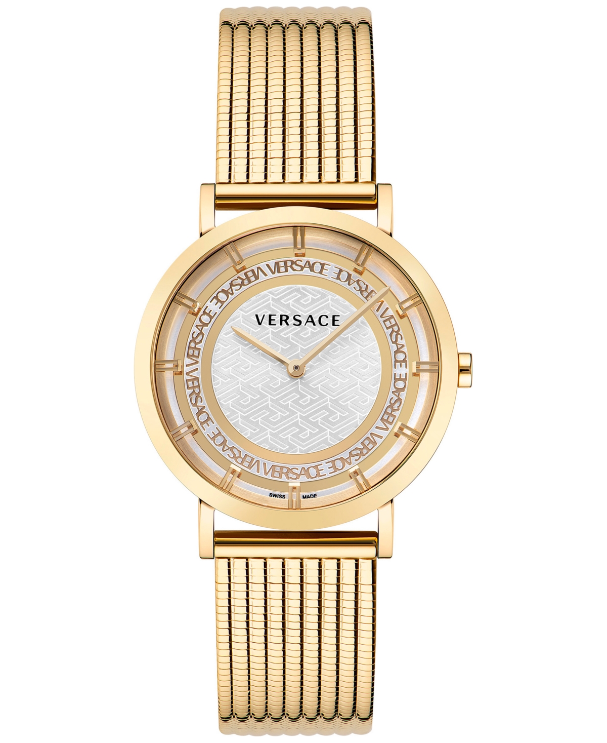 Versace Women's Swiss New Generation Gold-tone Stainless Steel Bracelet Watch 36mm In Ip Yellow Gold