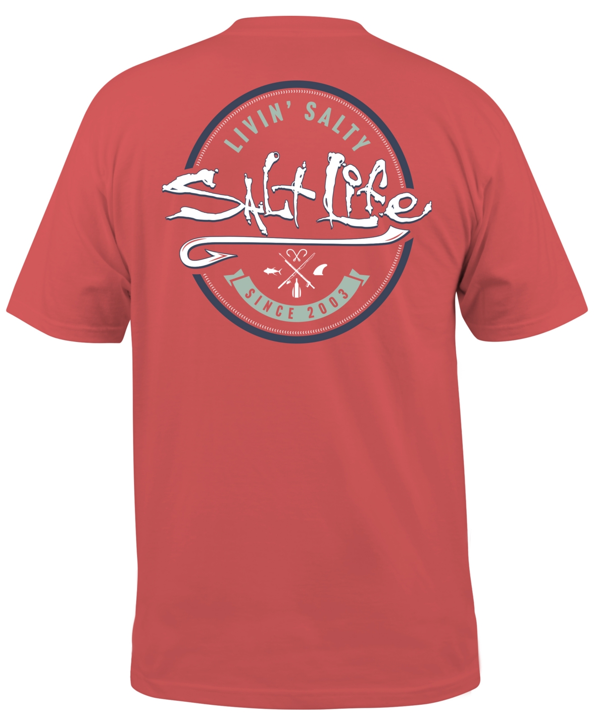 Men's Playin Hookie Logo Graphic T-Shirt - Burnt Coral