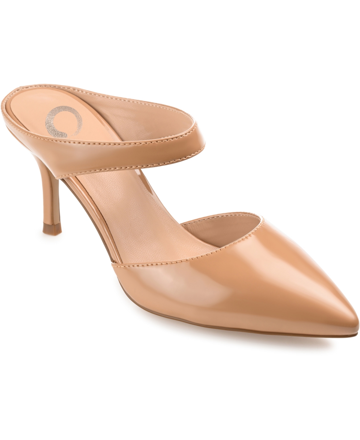 Journee Collection Maevali Pump In Tan Patent