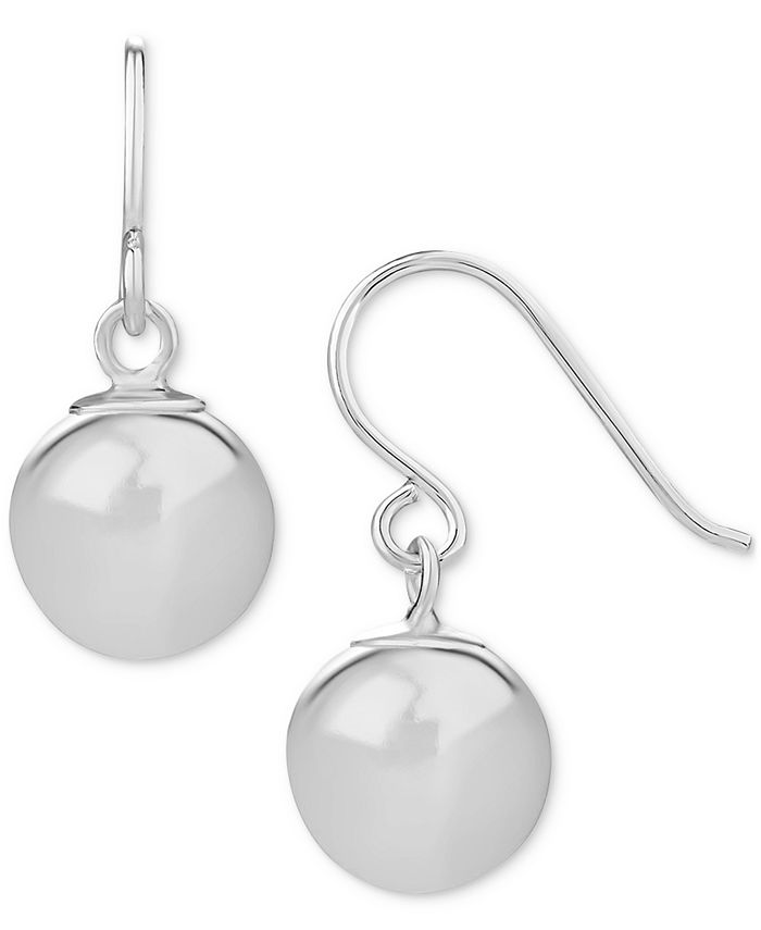 Giani Bernini Polished Ball Drop Earrings in Sterling Silver, Created