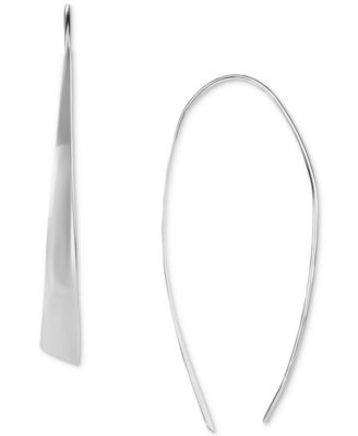 Giani Bernini - Graduated Curved Threader Earrings in Sterling Silver