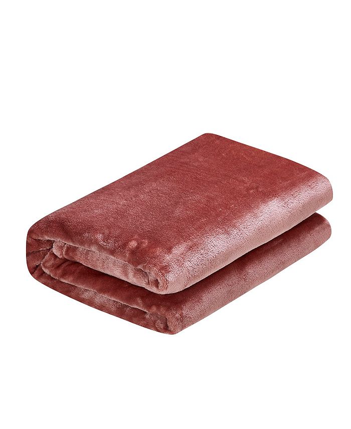 Prologue Solid Terracota Throw, 50" x 70" & Reviews Blankets & Throws