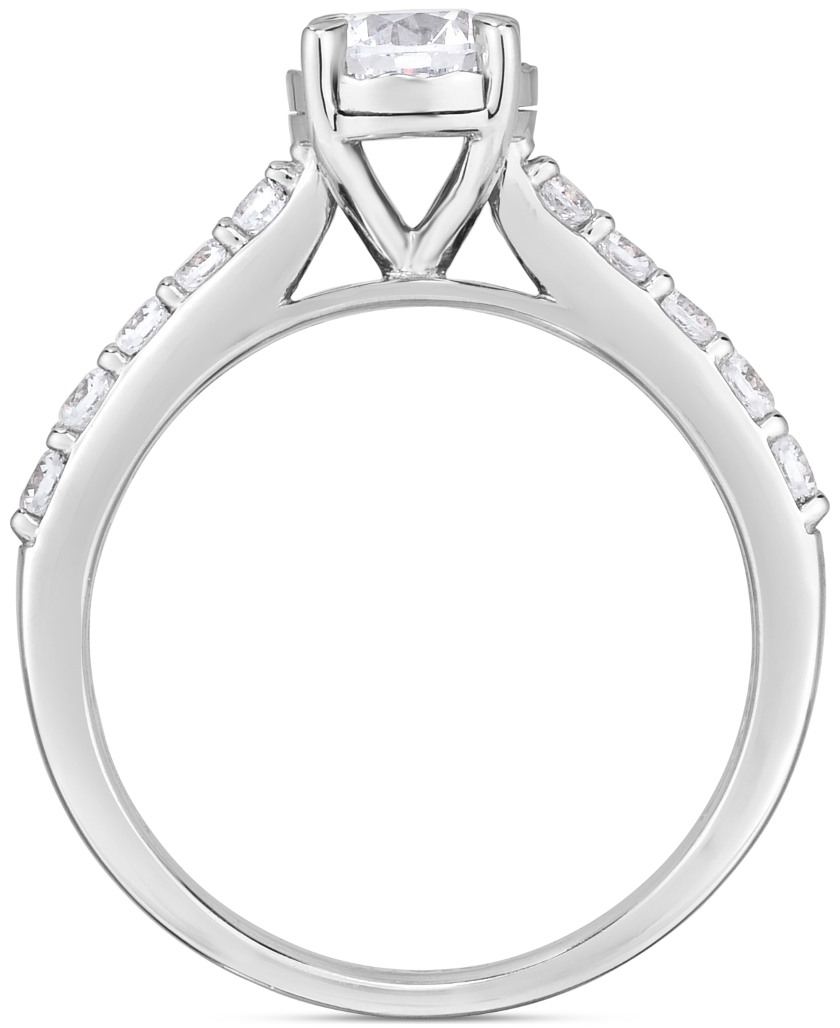 TruMiracle Diamond Solitaire Plus Engagement Ring (1 ct. t.w.) in 14k- White Gold